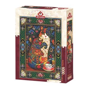 پازل 1000 تکه آرت پازل مدل the royal cat كد 5216